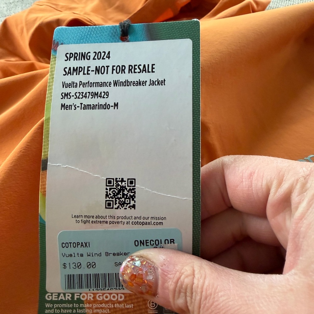 NWT Cotopaxi Men’s Orange Windbreaker Jacket Size Medium - Picture 2 of 6